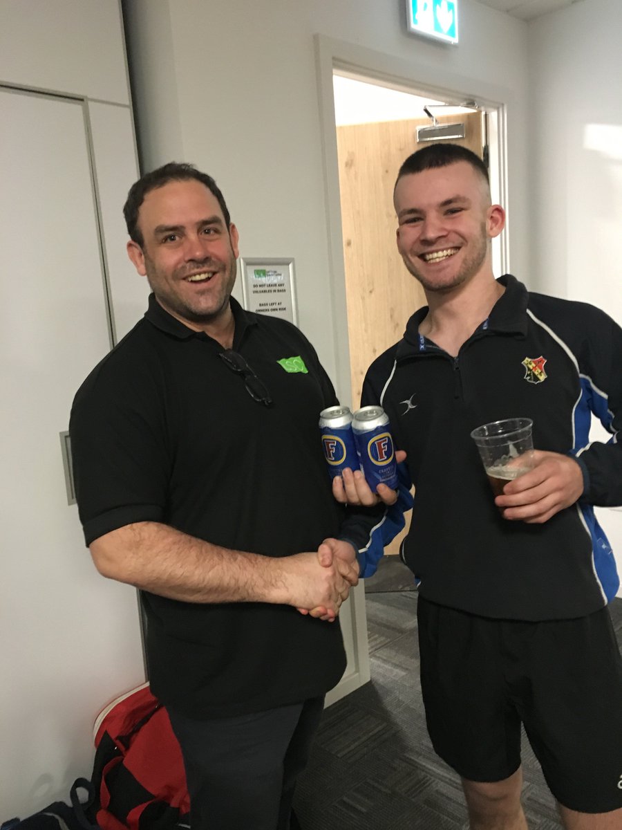 LockleazeSport's tweet photo. General Manager @AliBaker2003 , awarding @UWERUGBY their MOTM prizes form their game today against Exeter University #uwesportsbristol #uwebristol https://t.co/KI0lRs89go