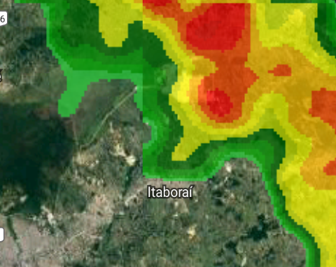 COItaborai's tweet photo. CHOVE DE MODERADA A FORTE OCASIONALMENTE FORTE EM PONTOS DO MUNICÍPIO DE ITABORAÍ. 

O MUNICÍPIO SEGUE EM ESTADO DE ATENÇÃO. https://t.co/QTvMeo2C9l