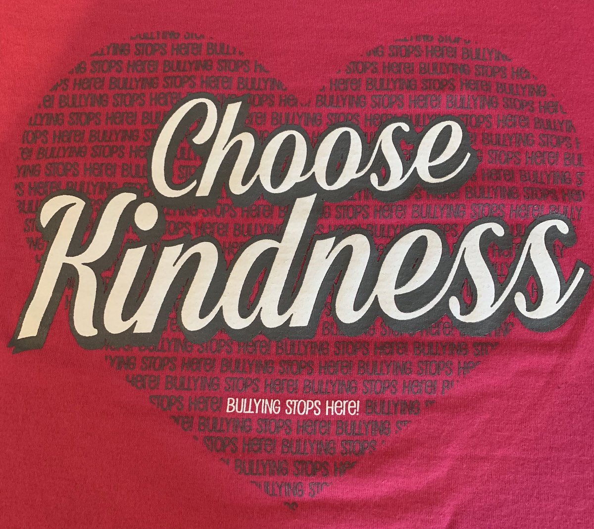MeadowoodSw's tweet photo. On the last Wednesday of every month, McKean staff and students participate in a school-wide campaign to take a stand against bullying and remind everyone to think before they speak, act, or post. This year’s shirts encourage everyone to Choose Kindness! https://t.co/Hrtca8WpxJ