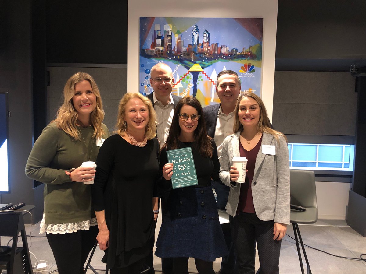 dancalista's tweet photo. Celebrating ⁦@Erica_Keswin⁩ book “Bring Your Human to Work” which includes @vynamjc stories at the Comcast #liftlabs with ⁦@phillyluke⁩ and PHL Free Library. Thanks for the shout out! https://t.co/ZrLLwdSrZQ