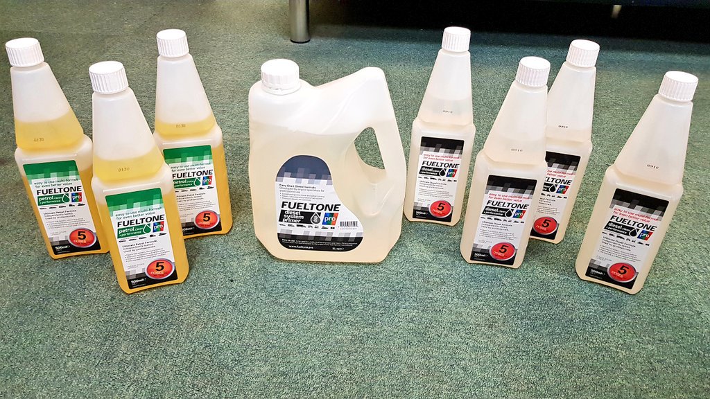 AbbottNick's tweet photo. Delivery of the new @FueltonePro products today. Great products independently tested for #diesel and #petrol 
Keep your dpf filter clean with the for cleaner. #carcare
#carmaintenance #classiccars
https://t.co/T6eQlRFZSX https://t.co/JERBIjX4yH