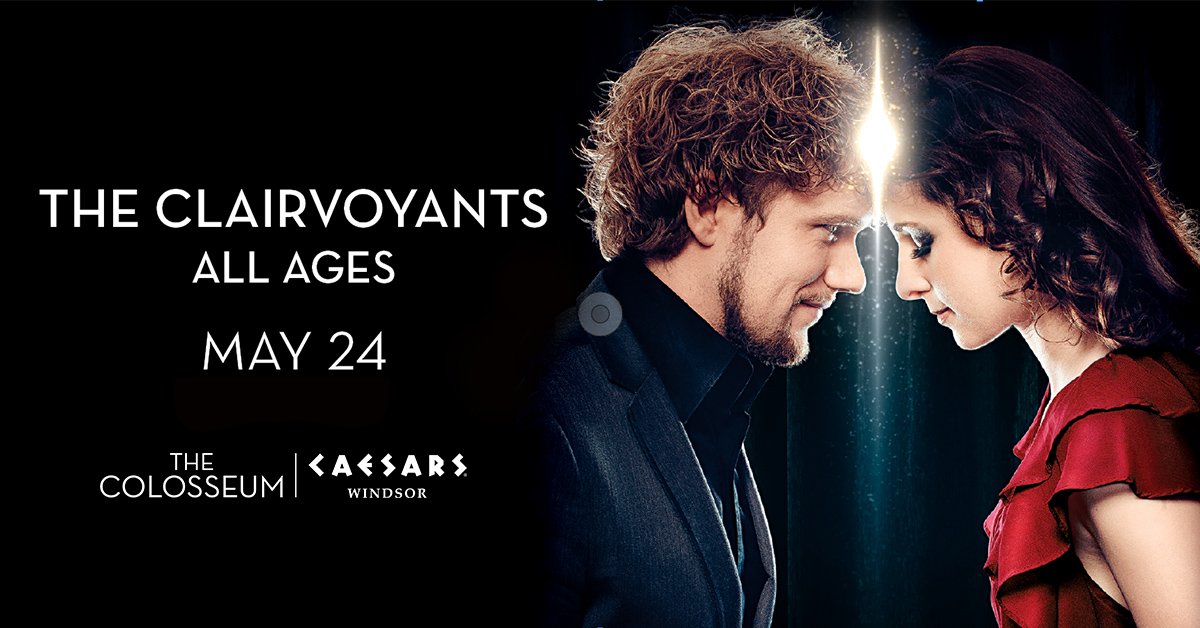 AM800 (@am800_cklw_) on Twitter photo The incredibly bewitching <a href="/ThommyAndAmelie/">The Clairvoyants</a> bring their mesmerizing show to the Colosseum Stage <a href="/CaesarsWindsor/">Caesars Windsor</a> May 24th. Special Media Presale is on now with code MAGIC at bit.ly/2SnWrml The incredibly bewitching <a href="/ThommyAndAmelie/">The Clairvoyants</a> bring their mesmerizing show to the Colosseum Stage <a href="/CaesarsWindsor/">Caesars Windsor</a> May 24th. Special Media Presale is on now with code MAGIC at bit.ly/2SnWrml