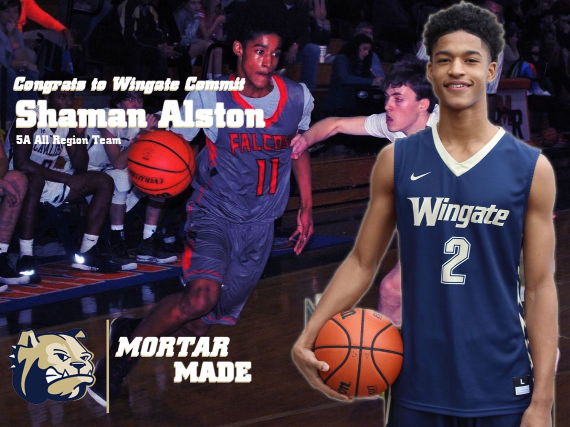 WingateMBB's tweet photo. Congrats to Bulldogs commit Shaman Alston on making the South Carolina 5A All Region Team!!!!! #OneDog #MortarMade @shaman_alston7 https://t.co/QbNqn3B9wn