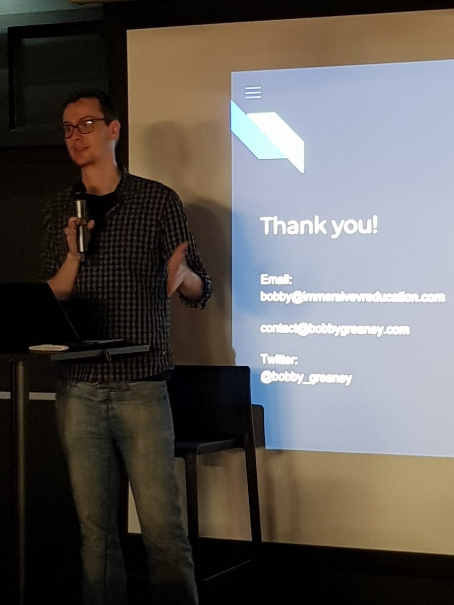 A Huge thank you to <a href="/bobby_greaney/">Bobby Greaney</a> for his marathon talk tonight at #Duug taking us from the top to bottom of game development.