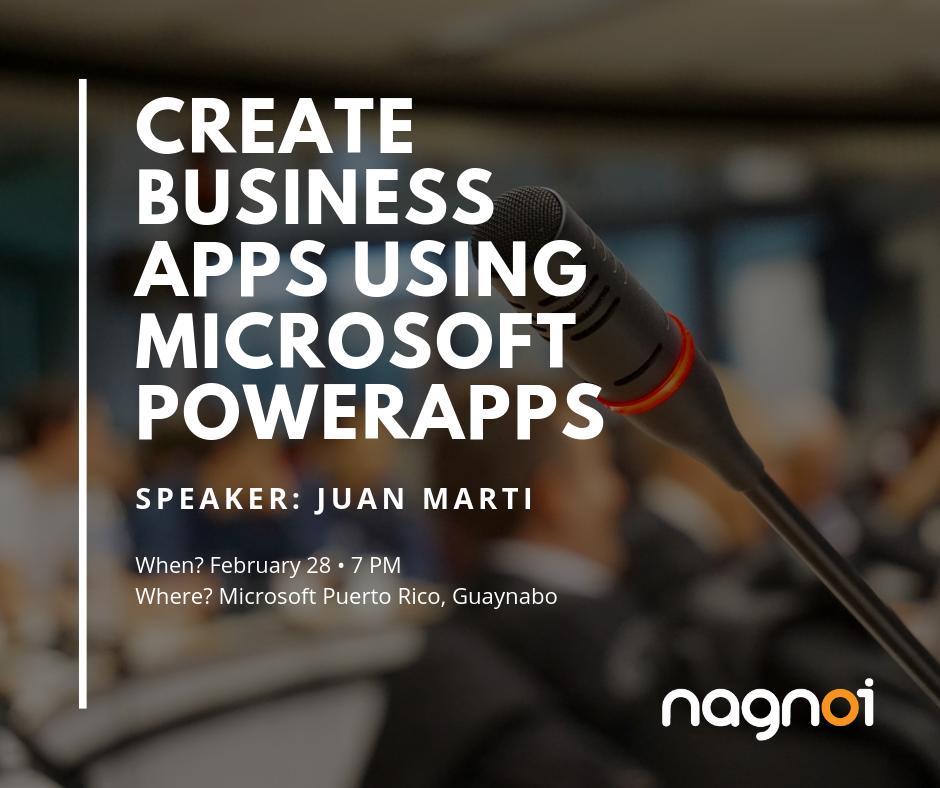 Nagnoi's tweet photo. Learn how to easily build business #apps or how to customize them with our #Nagnoian and expert, Juan Marti!

Join the @PRPASS meetup 👇: https://t.co/WYZIVUCvti

#ThoughtLeaders #NagnoiTeamRocks #MicrosoftPowerApps #BusinessApps #PRPASS https://t.co/4cNDlLUkKK