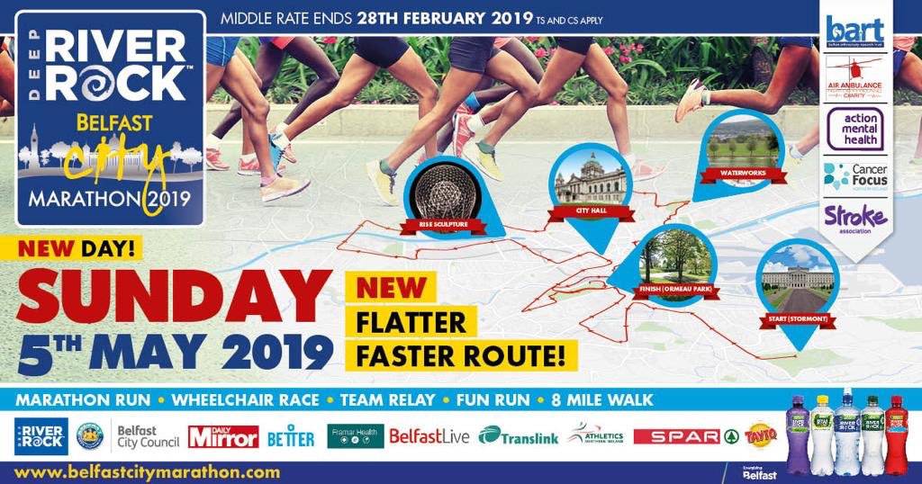 marathonbcm's tweet photo. It’s our FINAL visit of #HealthMonthBCM tomorrow 28 Feb ❗️which also marks the last day of our current entry rate❗️
Join us @Better_NI Falls Leisure Centre 6-8pm with @strokeassocni & @VolunteerNow1
Last chance to #WIN a Fitbit from @Deep_RiverRock
#ChooseBelfast https://t.co/zgqEcC3C3n