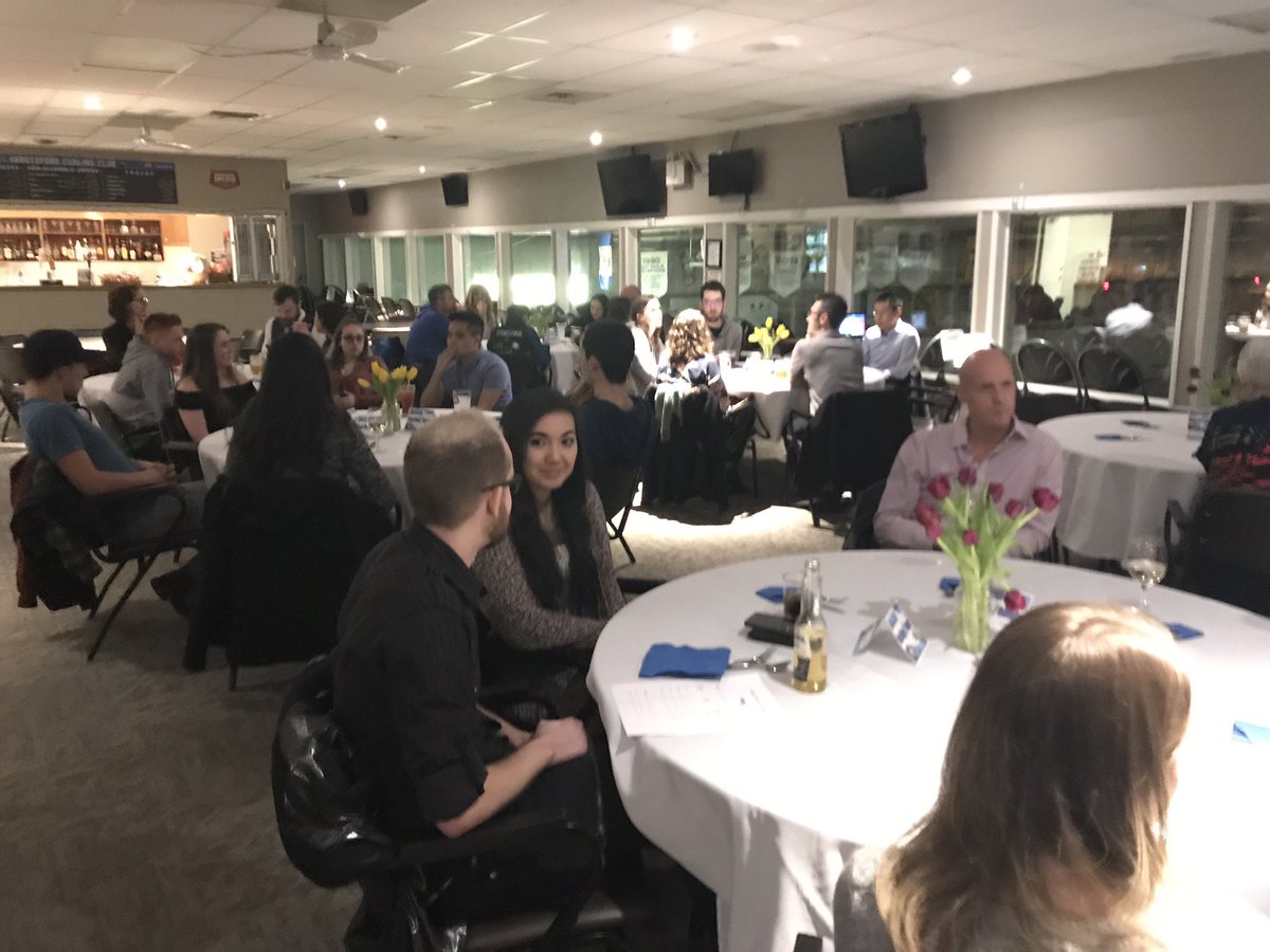 Mixed Doubles Provincials banquet last night. Draws start at 4:00 today and run ‘til Sunday. Come and watch some  excellent curling. #Abbotsford2019 #BCdoubles2019
#Abbotsford