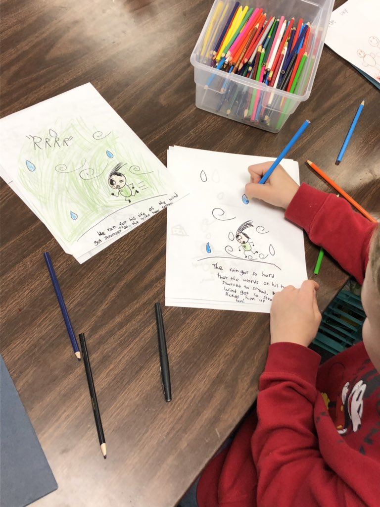 AllworthLTES's tweet photo. We are working hard on our realistic fiction stories for our writing celebration on Friday! https://t.co/33EQ2tXqwY