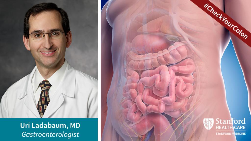StanfordHealth's tweet photo. Please join us for a tweetchat with Stanford #ColonCancer expert Dr. Uri Ladabaum on March 7 at noon Pacific Time on Twitter. If you have any questions for Dr. Ladabaum, please tweet them @StanfordHealth using the hashtag #CheckYourColon https://t.co/JjD9HuF4Db