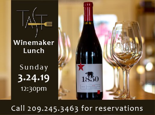 Don’t miss this yummy Winemaker Lunch <a href="/TasteinPlymouth/">Taste Restaurant</a> Call now to reserve the seat before they are all gone.  Cheers!