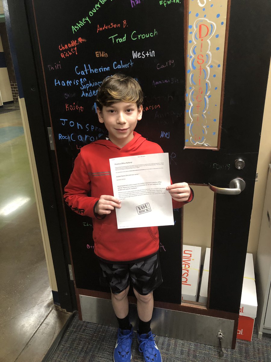 KDecker_WKU's tweet photo. Cameron earned a positive office referral today! Way to LEAD in 6th grade buddy!! #rocketohana @JresRockets https://t.co/jwda58tt7u