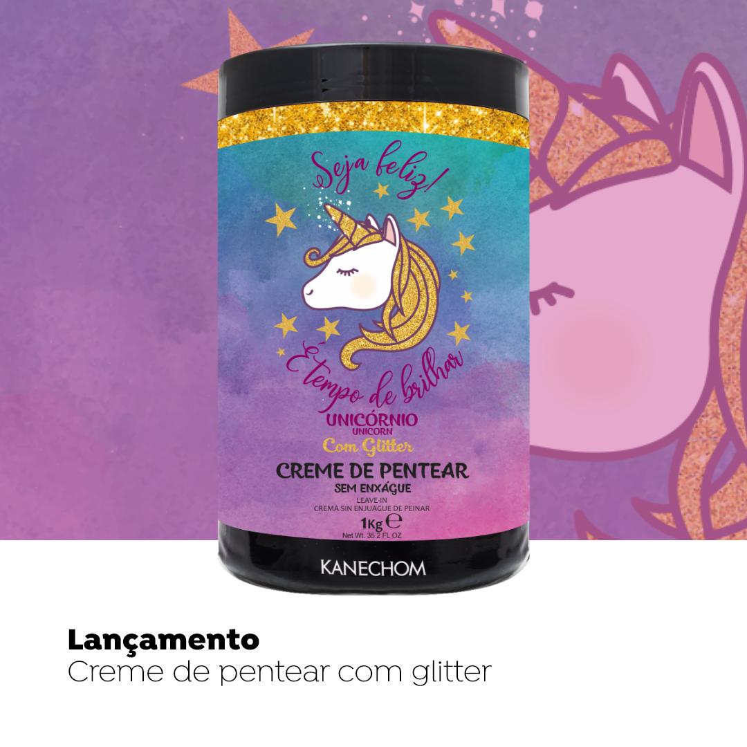 Kanechom's tweet photo. A Kanechom adora lançamento! 

E para que você brilhe muito nesse carnaval, chegou a novo creme de pentear unicórnio com glitter. 

Num é um arraso!! 

#Kanechom #ProdutosKanechom https://t.co/VJWFyKgGt0