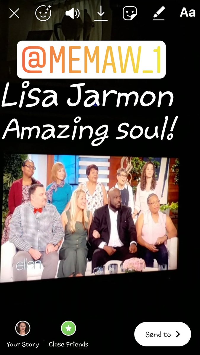 ActorSabrinaC's tweet photo. @TheEllenShow R.I.P. Sweet angel @lisajarmon #bekind #payitforward #peacefulonpurpose #positiveonpurpose #smileonpurpose #stompondepression #crushlaziness #danceonpurpose #music #grateful #thankful #tygod #blessed https://t.co/WT5CYWSZGA
