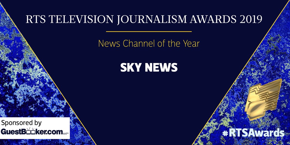 RTS_media's tweet photo. This year’s News Channel of the Year award goes to @SkyNews for showing “admirable strength in investigations, exclusives and special projects” #RTSAwards https://t.co/s2molGVfIg