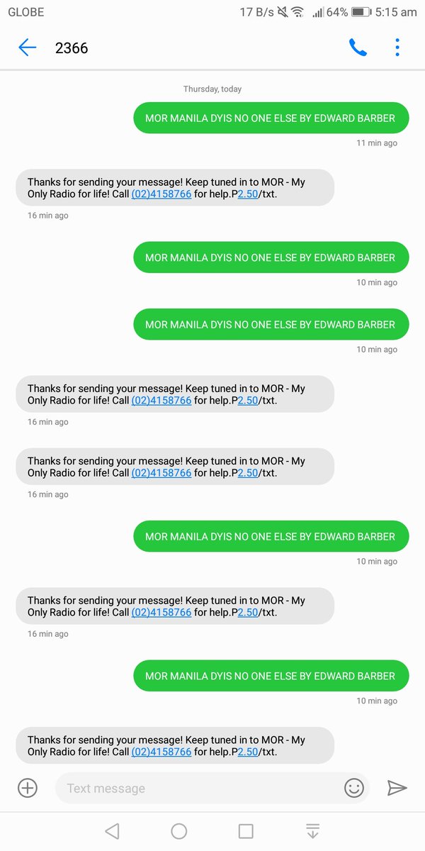 oppa_edward's tweet photo. Happy thursday morning!

@mor1019 #DyisIsItManila
No One Else By Edward Barber https://t.co/6JnLQRAFFr