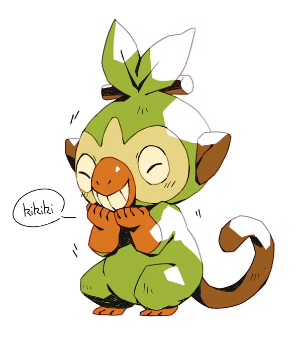 ended up drawing all three starters! I love them ❤️?? 