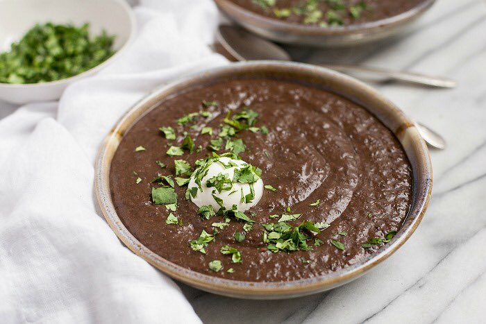 carriekorem's tweet photo. It feels like it is cold almost everywhere so am sharing my recipe for Spicy Black Bean Soup! It's a nourishing meal that's economical, keeps in the fridge for several days &amp; also freezes well. #soup #hotlunch 
https://t.co/FuRc7Lpxn9 https://t.co/TV85hKzj2q
