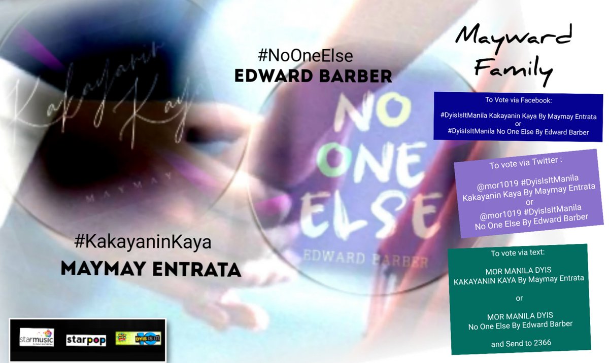 elllaellaela's tweet photo. Reason? LOVE
@maymayentrata07 @Barber_Edward_
@mor1019 #DyisIsItManila
No One Else By Edward Barber https://t.co/Vb1J5SNmcI