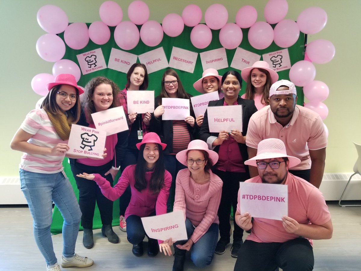 Great to see so many on the team in pink today! #TDPBDEPink