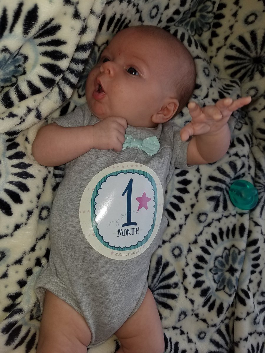 My big one month old❤❤