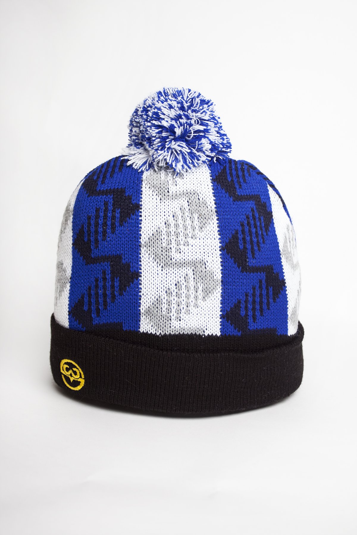 retro football bobble hats