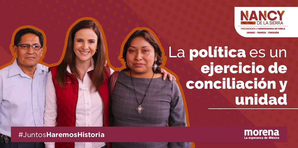 nancydelasa's tweet photo. Puebla está en un momento delicado, debemos ser conscientes de eso y fomentar la unidad. 

#CaminandoConNancy
#NancyGobernadora
#JuntosHaremosHistoria https://t.co/jiFJ4imDs2