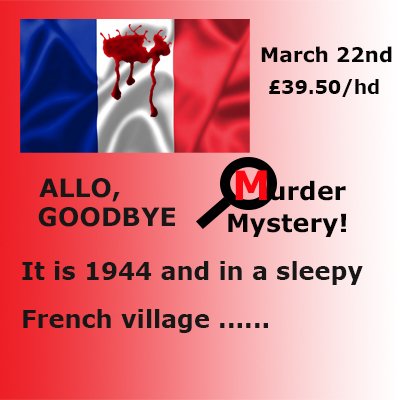 NewFarmRest's tweet image. 3 Course meal, welcome drink and lots of drama, a great night out for only £39.50/hd. Bookings now being taken by email, phone or dm only - get in touch! #murdermystery  newfarmrestaurant.co.uk/index.php?mact…