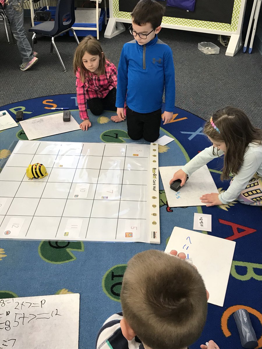 lrgraham23's tweet image. We had to help Cat in the Hat solve addition sentences.  Then we had to code @beebot to find its sum!  #mountrockengaged #DrSeuss #kinderscancode #bssdproud