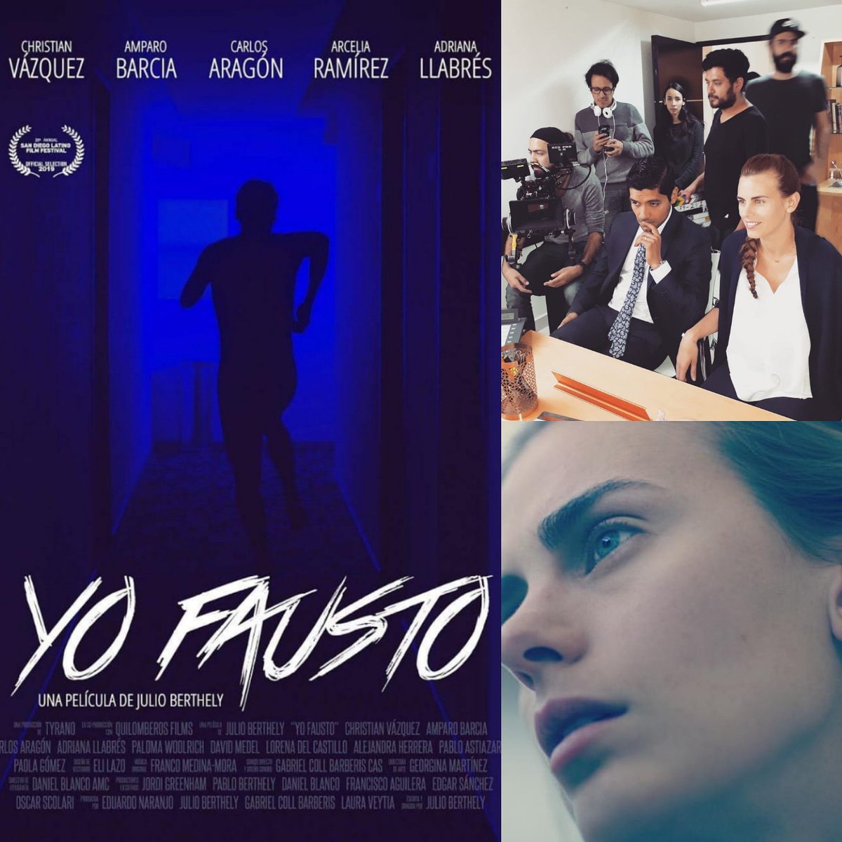 ¡Nos vamos a la selección oficial del <a href="/sdlatinofilm/">SDLFF-San Diego Latino Film Festival</a> con @YoFaustoFilm! Felicidades <a href="/JulioBerthely/">Julio Berthely</a> @OrangeProducers <a href="/TyranoFilms/">Tyrano</a> <a href="/EduardoNaranjo/">Eduardo Naranjo</a> <a href="/CharritoVazquez/">Christian Vazquez</a> <a href="/CarlosAragn1/">Carlos Aragón</a> <a href="/ArceliaROficial/">Arcelia Ramirez</a> <a href="/adrillabres/">Adriana Llabrés</a> <a href="/cachedp/">Daniel Blanco AMC</a> y todo el resto del equipo y elenco. ¡Viva el 2019, soy muy feliz!