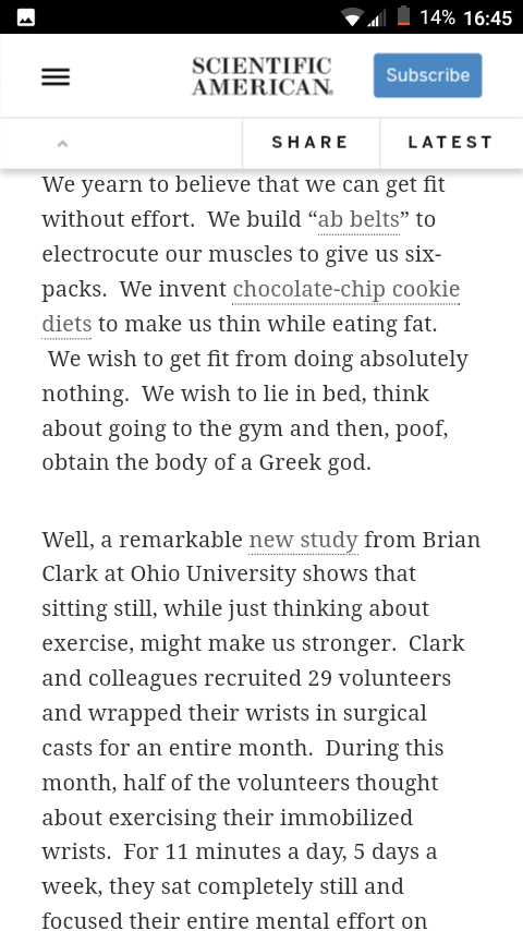 TippytopshapeU's tweet image. "How to Grow Stronger Without Lifting Weights" - Scientific American scientificamerican.com/article/how-to…

#UNITEDWESTAND
Positive+ #Tip 🚂Train 

Feel free to add
Mind * Body * Health * Wealth
#StrongerTogether