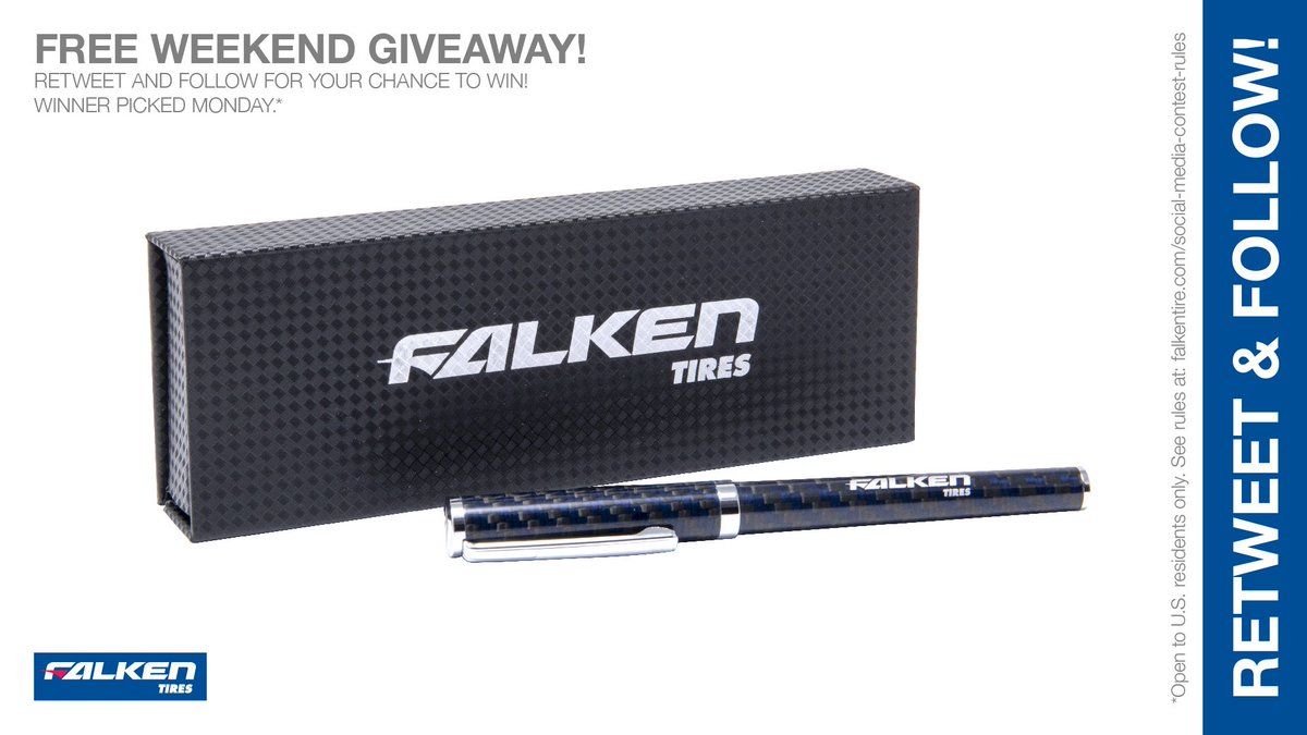 #Win this #Free carbon fiber styled ink pen by RT'ing &amp; following #FalkenTire to enter to snag this #prize &amp; other #swag! Rules: bit.ly/2grA0A4  #giveaway #contest