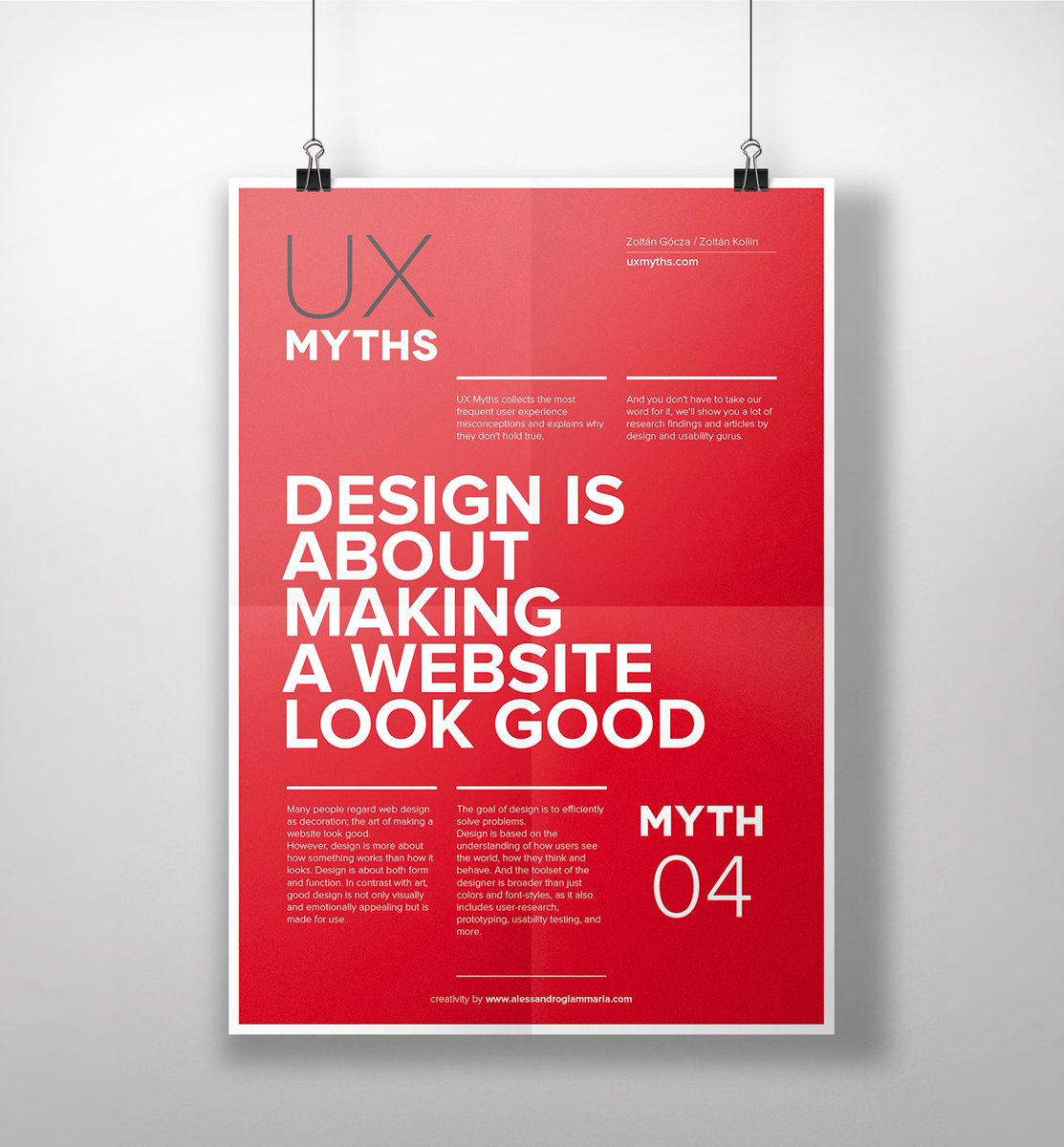 uxlinks's tweet photo. Super cool UX Myths posters > https://t.co/r0odNpeGo1

#ux #uxdesign #uxmyths #posters #design #ui #uidesign #userresearch #uxresearch #visualdesign #accessibility #prototyping #icons #redesign #webdesign #appdesign https://t.co/bxaddwccEb