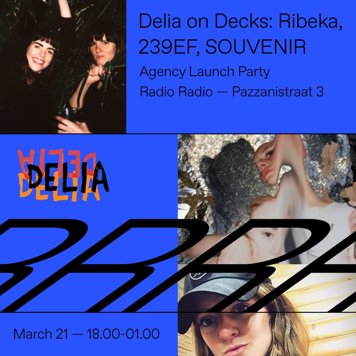 MorrisSharri's tweet photo. LAUNCH PARTY TIME: #DeliaBookings is hosting our launch party at #RadioRadio in #Amsterdam 21st March #free entry! 
@r_ibeka 239EF and SOUVENIR will be ripping up the dancefloor! https://t.co/85JmYmIWZ8 https://t.co/IuJQdcJO3d
