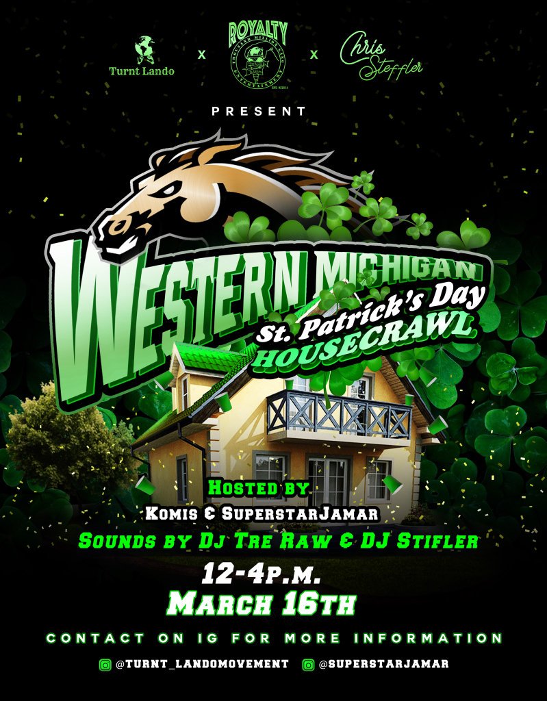 deuceis_wild's tweet photo. Western up to something on β St. Patrick'sβ day too hope yall ready #DjTreRawBitch #Royalty #Sorryforthegetoff #Blackhousecrawl https://t.co/D0wnSNtPna
