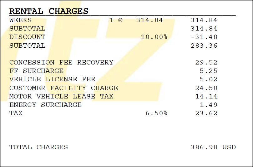 righthind's tweet photo. #HertzReceipt #Orlando ridiculous taxes and fees should be revealed when u book a rental. $103.54!!!! #profilgate #rentalcarrobbery #robbedwithafountainpen @Hertz https://t.co/tXG5Ogqwuz