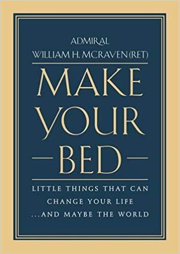 tylerash's tweet photo. A great quick read with advice on taking steps toward personal success. According to the author, set up success by starting your day w/ a small win - making your bed. #TylerReads https://t.co/SqInCOwNi4