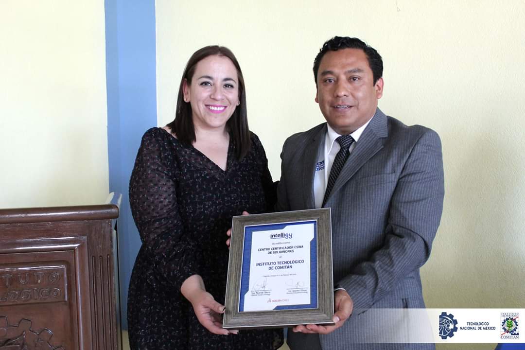 TecNMComitan's tweet photo. Entrega de reconocimientos #TecNM @ITComitan como Centro Certificador SolidWorks CSWA por parte de @intelligymx   https://t.co/4OVWeNptcu

https://t.co/1gzW5qvRnt #OrgulloTecNM @SEP_mx @intelligymx #TodosSomosTecNM https://t.co/UAMIVoCp9J
