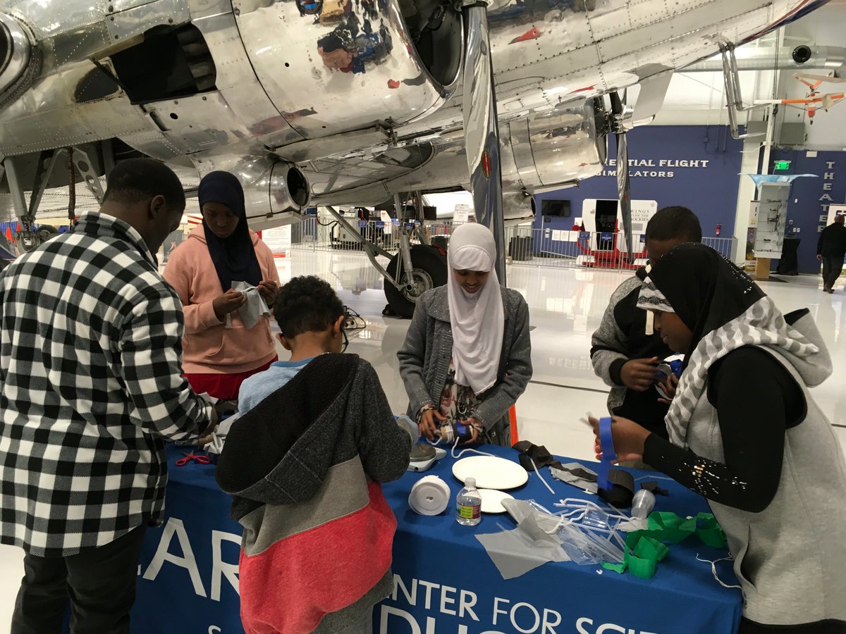 UCARSciEd's tweet photo. Over the last four years, staff from #UCARSciEd have worked with middle and high school youth to test out engineering activities. Last Thursday we presented activities with students from @CABPES at the #WingsOvertheRockies facility, expanding the reach of NCAR|UCAR science. #STEM https://t.co/tNYxxk8eAt