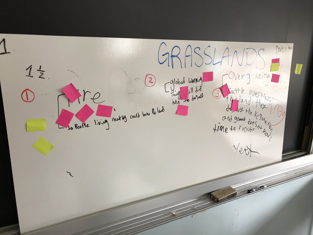 msjerlabrie's tweet image. CGC 1Ps using vertical non-permanent surfaces today while investigating threats to Canadian biomes... the pink represents human causes and the yellow is natural causes 😱 #patternsandtrends #whatiswhere #whythere #whycare