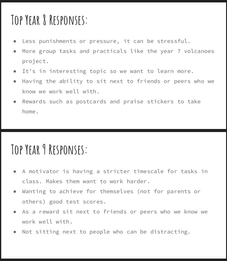 LoisW_Teach's tweet photo. Today, I taught my first session to my colleagues alongside my HoD. Really enjoyed it & had some great feedback 😊 We have created a @SurveyMonkey for our students to find out what motivates them best in lessons & changed our practice to match! #effectivepraise https://t.co/PnEQYvheTK