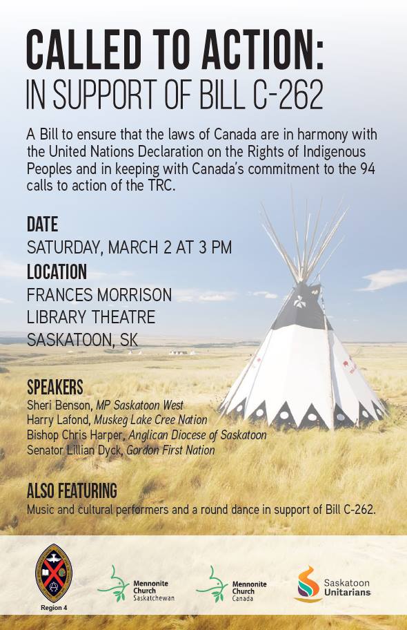 Join the international movement to adopt and implement the United Nations Declaration on the Rights of Indigenous People 

Music, dancers, and other performances leading to a round dance for everyone on the street in front of City Hall: ow.ly/1ej330nPDwo