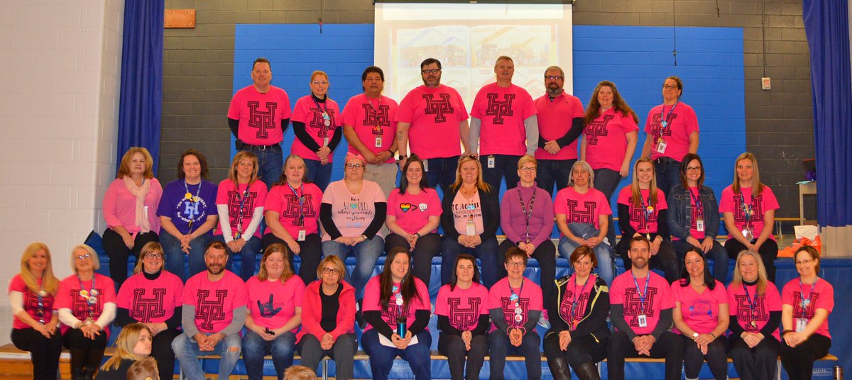 Meet the HT staff!  We were proud to wear our #pinkshirts to show our support of #PinkShirtDay