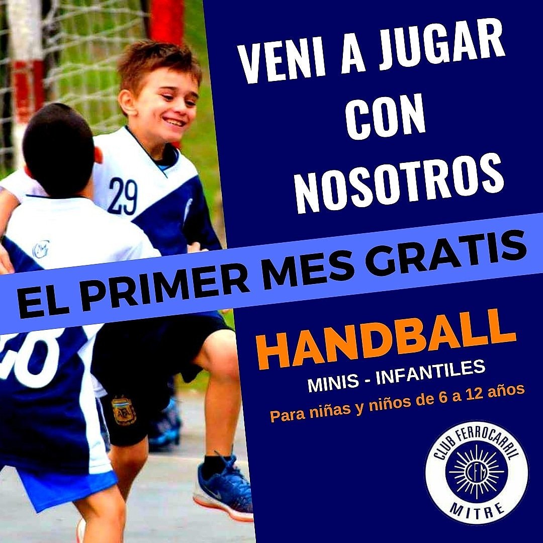 HandballMitre's tweet photo. APRENDE A JUGAR AL HANDBALL CON NOSOTROS!!!
El primer mes es GRATIS!!!
Para niñas y niños de 6 a 12 años
NO NECESITAS EXPERIENCIA PREVIA https://t.co/qaoZiyNEOQ