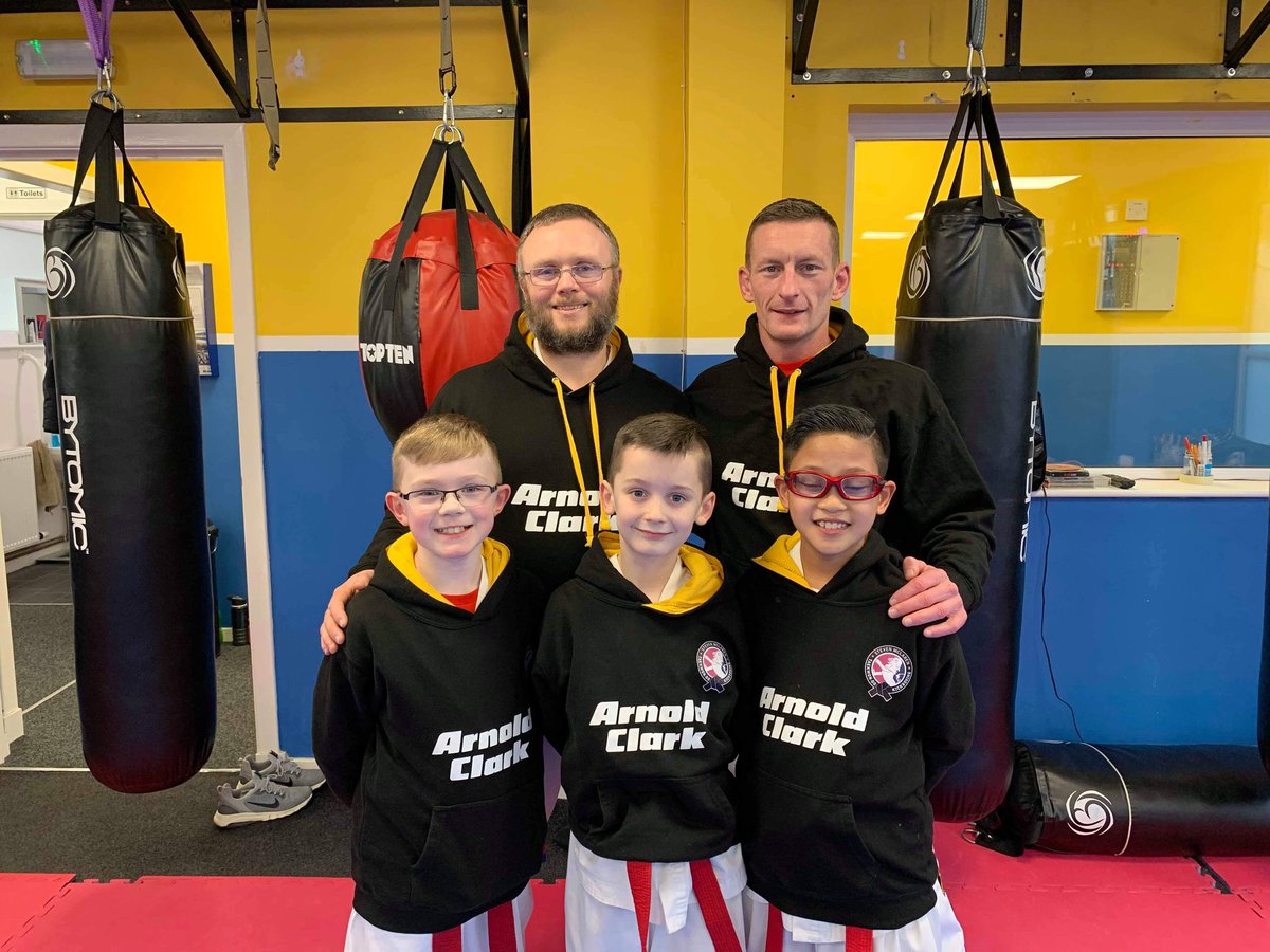 Huge thanks to <a href="/ArnoldClark/">Arnold Clark</a> for the sponsorship of our new club hoodies 👍💪 Ninjas wearing them and looking smart 🥋 #SMMA #martialarts #taekwondo #TKD #kickboxing #Ninja #Ninjaskills #BJJ #boxing #ArnoldClark