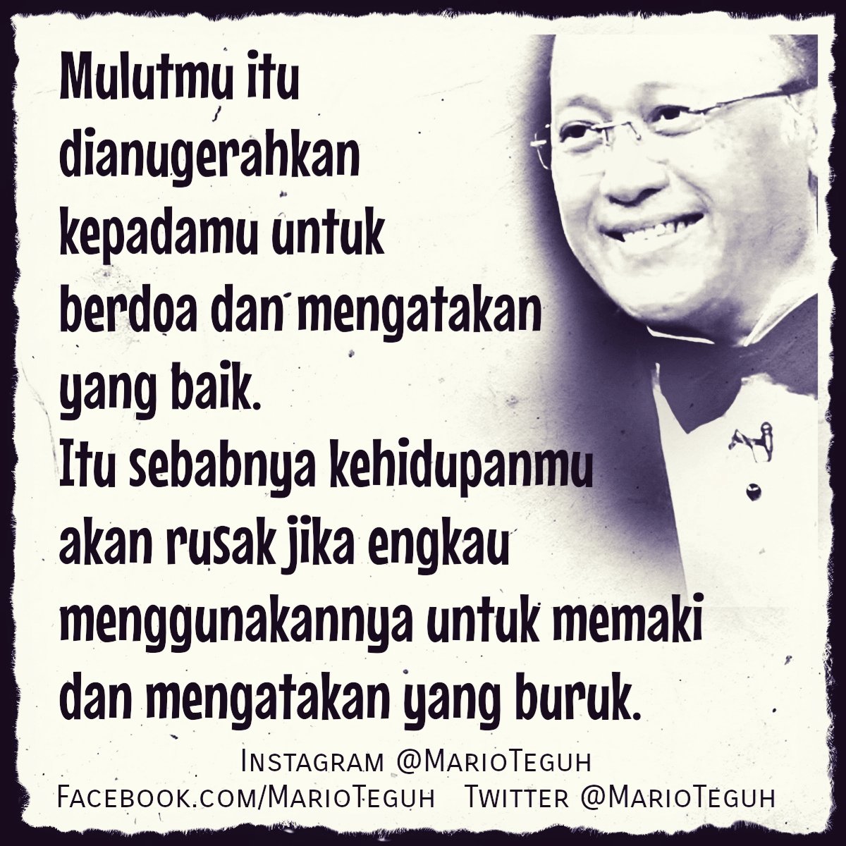 Mario Teguh Marioteguh Twitter