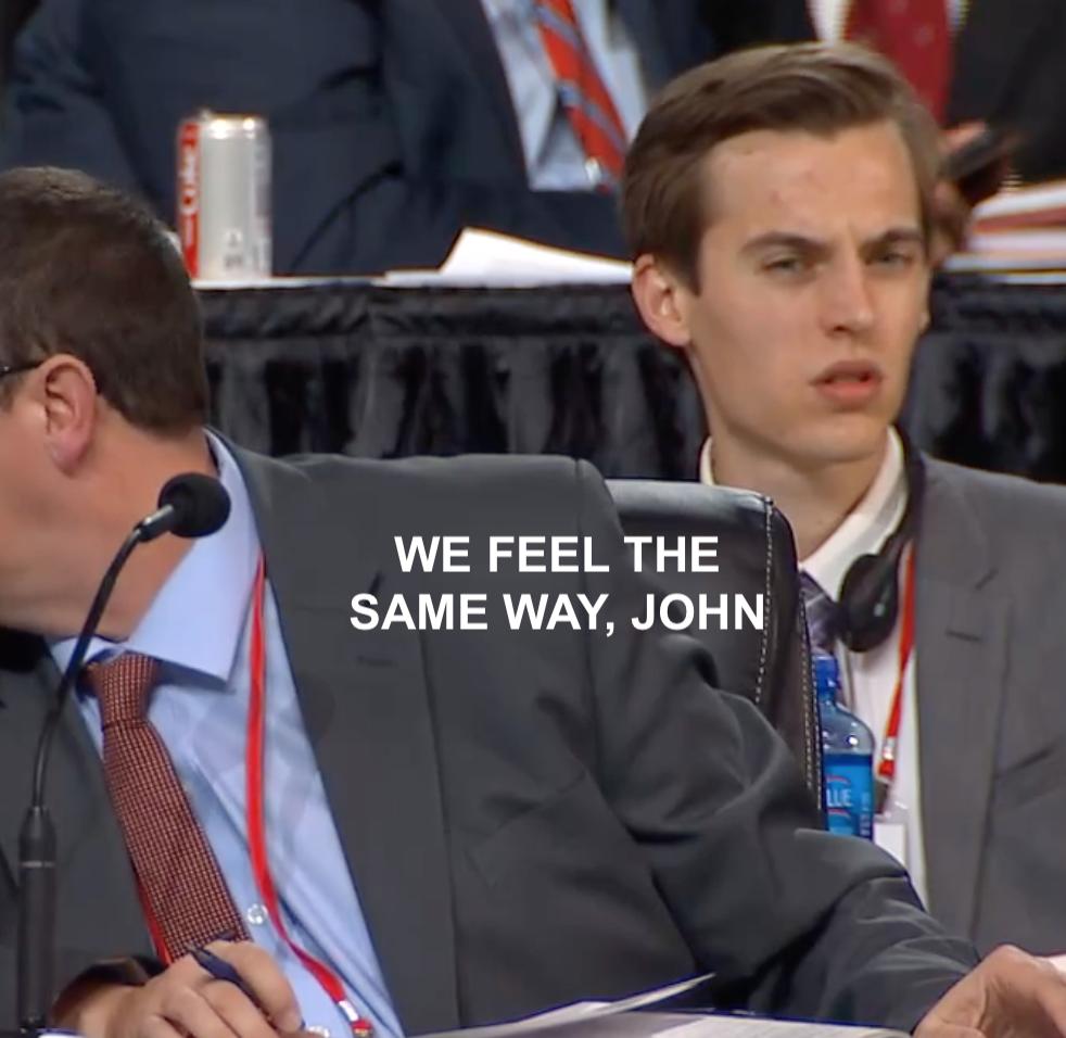 NMACofUMC's tweet photo. Creating memes featuring John during GC19 helped deal with the stress.  He's a good sport. https://t.co/Api9D8iFfb