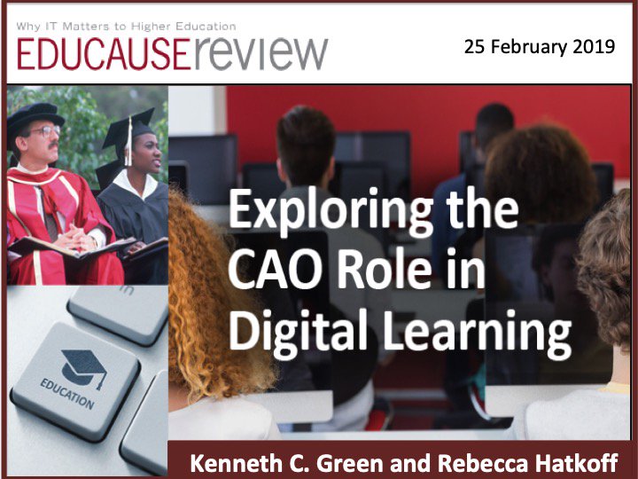 DigitalTweed's tweet image. What is the role of provosts/CAOs in campus efforts to bring digital resources into gateway courses? And what do provosts/CAOs learn when they are involved in new initiatives to do so? 

er.educause.edu/articles/2019/…

#highered   #edtech  # highereducation