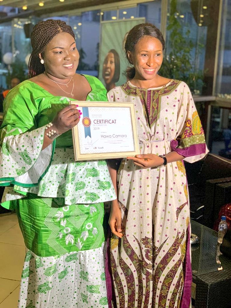 WAFRICA_ONG's tweet photo. #Photos: Remise des certificats a nos femmes cheffes d'entreprises de la 1ere cohorte du #EllesCoachingConakry qui a eu lieue aujourd'hui avec Mme #MaladoKaba, les representantes des Ministeres & Primature et du CA @WAFRICA_Guinee
#womeninbusiness
#Guinee
#Entrepreneur
#Kibaro https://t.co/2Pr214ipGI