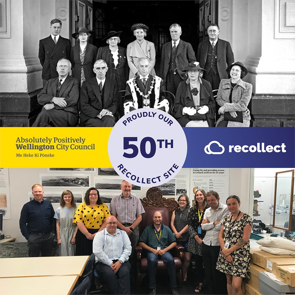 Recollectcms's tweet photo. Drum roll please.....Our #Recollect50 site is Wellington City Council Archives! @WgtnCC We are delighted to celebrate this significant milestone with them and are looking forward to seeing their #Recollect site launch later this year. Read more here - https://t.co/oyUs89W2Q3 https://t.co/n5YCQvz69H