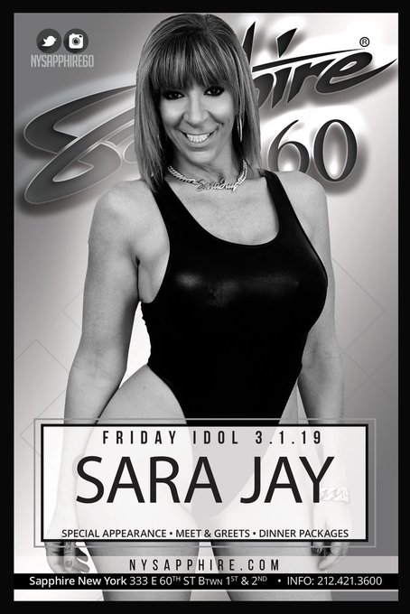 👋Hey #Jaybirds! Save the date...🗓I'll be appearing at @NYSapphire60 this Friday, MARCH 1st! There will<a href="/tag/jaybirds"class="tags">#Jaybirds</a><a href="/tag/ny"class="tags"><span>#ny</span></a><a href="/tag/sarajay"class="tags"><span>#sarajay</span></a><a href="/tag/ilovesarajay"class="tags"><span>#ilovesarajay</span></a><a href="/tag/sapphireny"class="tags"><span>#sapphireny</span></a>